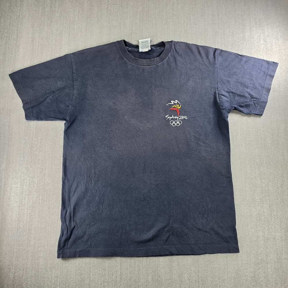 Acme Sydney 2000 Olympics T-Shirt Men‎ Large Black Vintage Bonds Millennium